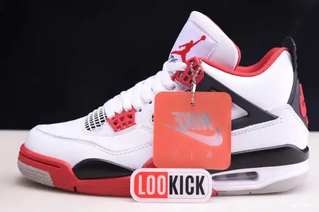 1st Kicks Shoes (2020) DC7770-160 Retro Fire Jordan Air 4 Red 0623
